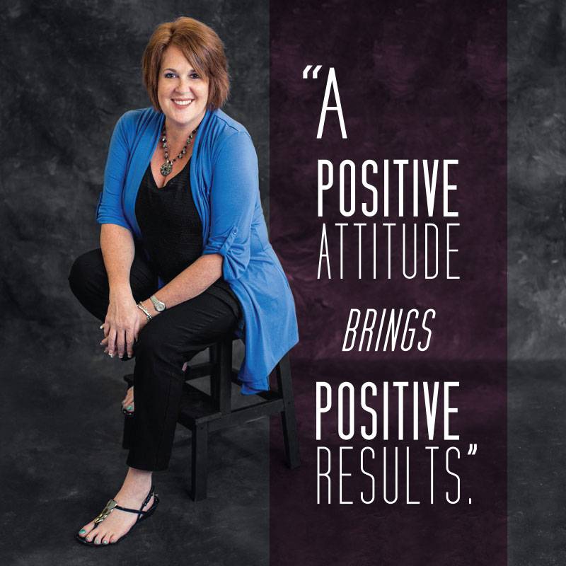Marlo Byrne, brand consultant at Hitex Marketing. Quote:"A positive attitude brings positive results".
